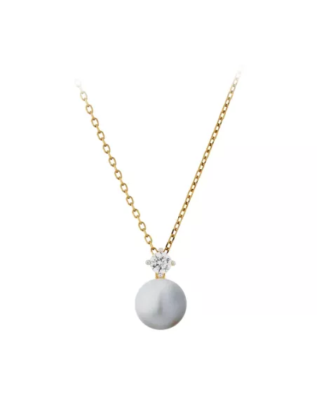 Collier Or Et Perle D'eau Douce