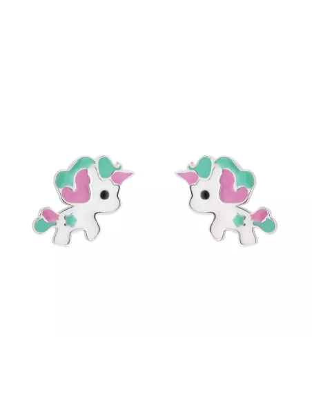 Boucles D'oreilles Argent Enfant Licornes