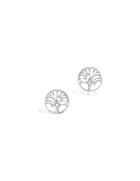 Boucles D'oreilles Argent Femme Arbre