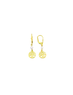 Boucles D'oreilles Pendantes Argent Teinté Perles D'eau Douces