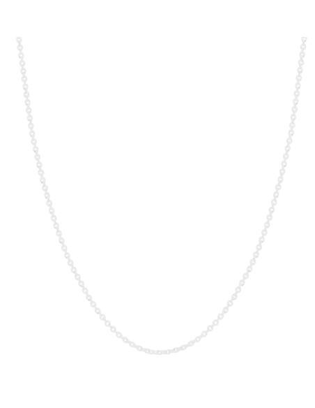 Chaine Argent Mailles Forçat 50 Cm