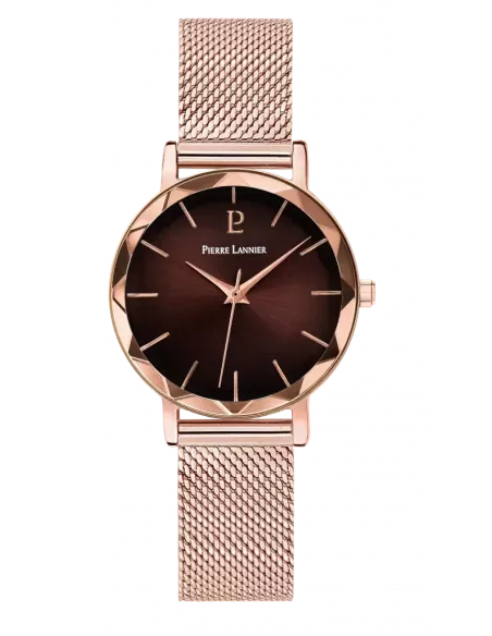 Montre Femme Pierre Lannier Multiples Bracelet Acier Doré-rose