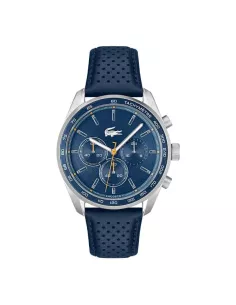 Montre Homme Lacoste Boston Bracelet Cuir Bleu