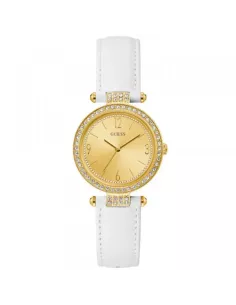 Montre Guess Terrace en Cuir Blanc