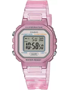 Casio Montre Quartz avec Cadran Clear Digitale Bracelet Rose