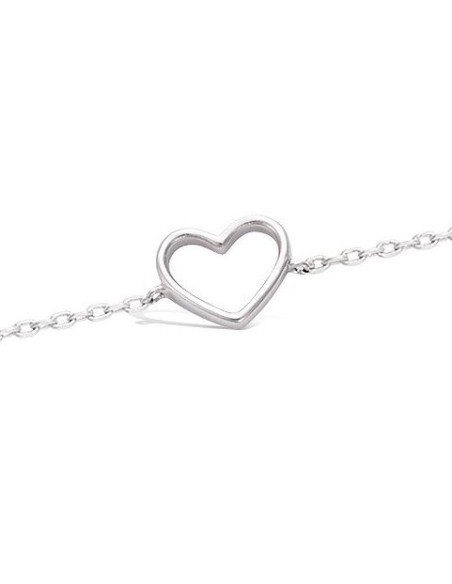 Bracelet Argent Coeur