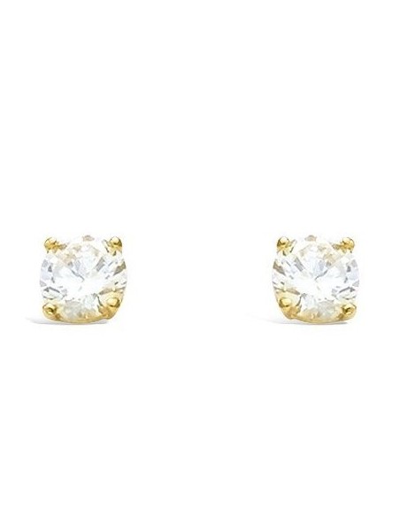 Boucles D'oreilles Plaque Or Oxydes