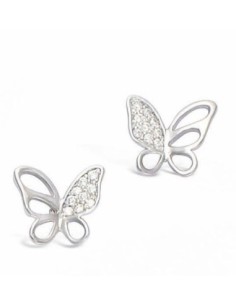 Boucles D'oreilles Argent Papillon