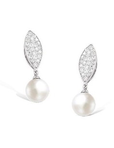 Boucles D'oreilles Argent Perle