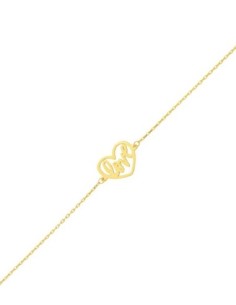 Bracelet Argent Teinté Coeur