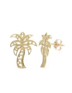 Boucles D'oreilles Palmier Or