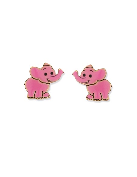 Boucles D'oreilles Or Enfant Elephant