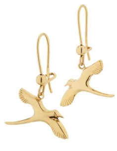 Boucles D'oreilles Paille En Queue Or