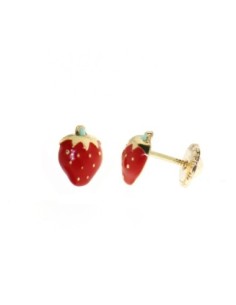 Boucles D'oreilles Or Enfant Fraises