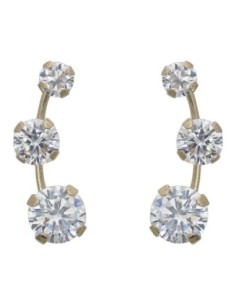 Boucles D'oreilles Or Et Oxydes