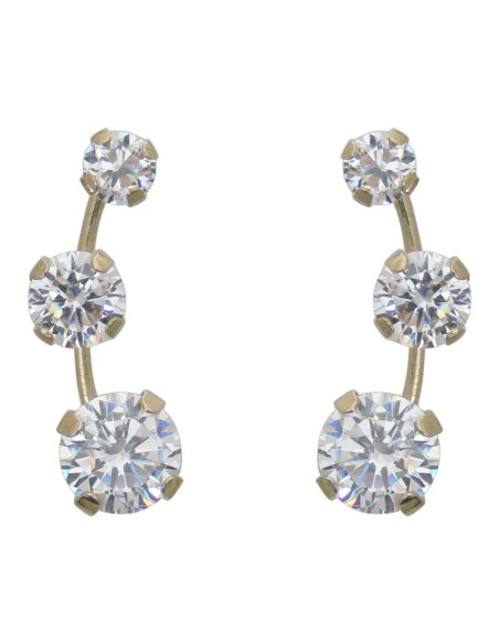 Boucles D'oreilles Or Et Oxydes