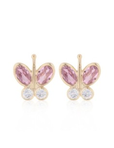Boucles D'oreilles Or Papillon  Enfant