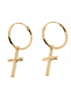 Boucles D'oreilles Or Croix
