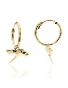 Boucles D'oreilles Or Pailles En Queue