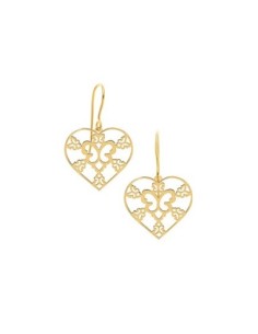 Boucles D’oreilles Dorées Lambrequin