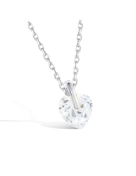 Pendentif Argent Oxyde Coeur