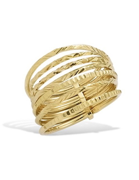 Bague Semainier Plaqué Or