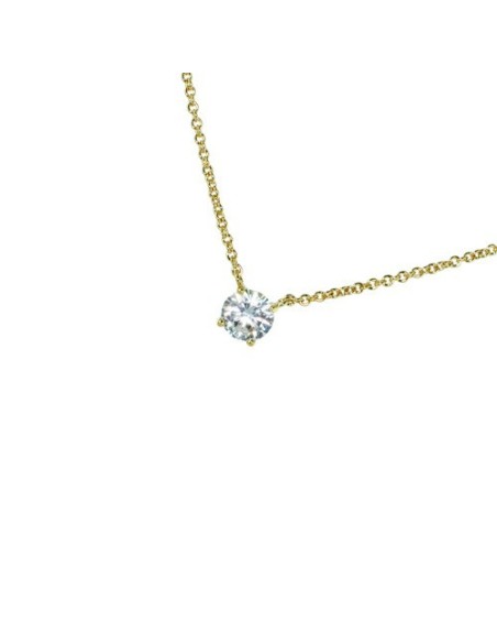 Collier Plaqué Or Et Oxyde