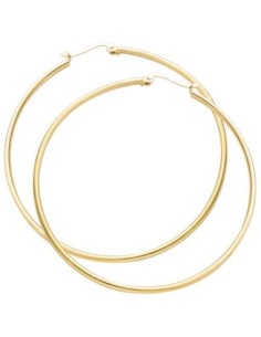 Boucles D'oreilles Créoles Plaqué Or