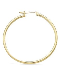 Boucles D'oreilles Créoles Plaqué Or