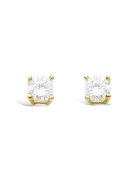 Boucles D'oreilles Plaqué Or Et Oxydes