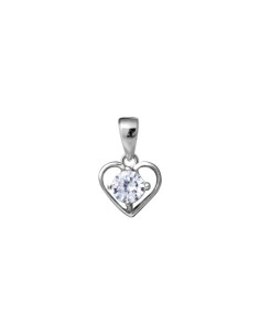 Pendentif Argent Et Oxyde Coeur