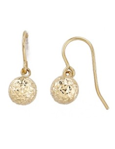 Boucles D'oreilles Boules Or