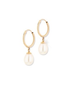 Boucles D'oreilles Or & Perles D'eau Douce