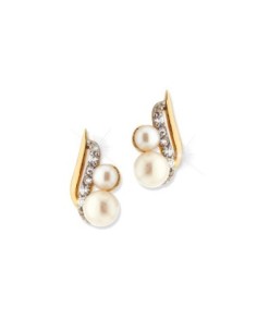 Boucles D'oreilles Or & Perles D'eau Douce