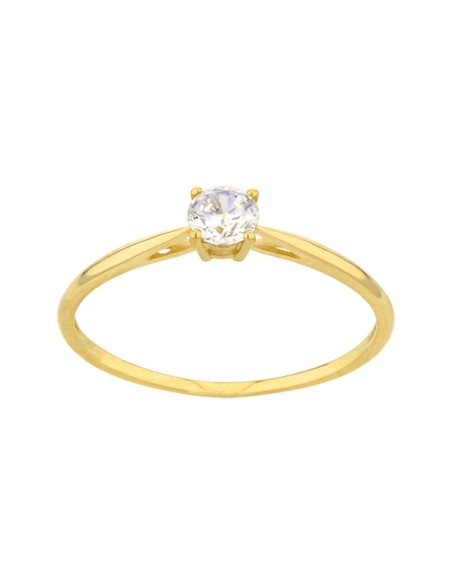 Bague De Fiançailles Or & Oxyde