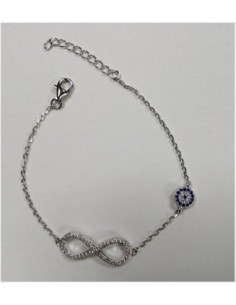 Bracelet Argent Oxyde Infini