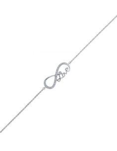 Bracelet Argent Oxyde Infini