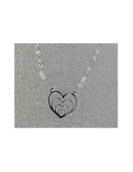 Collier Argent Coeur