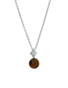 Collier Argent œil De Tigre