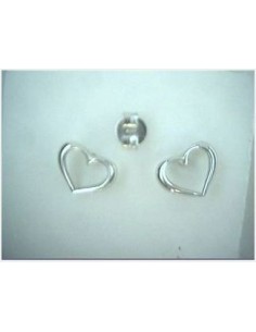 Boucles D'oreilles Coeur Argent