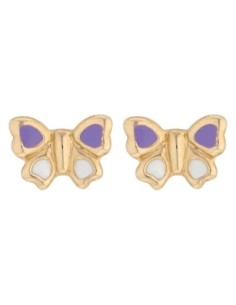 Boucles D'oreilles Or Papillon
