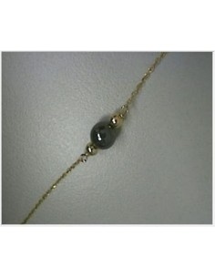 Bracelet Or 375 Mil Et Pierres De Couleur