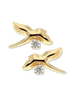 Boucles D'oreilles Or Pailles En Queue