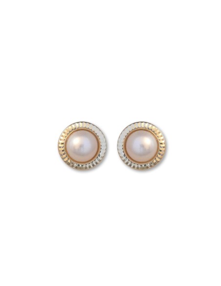 Boucles D'oreilles Or & Perles D'eau Douce