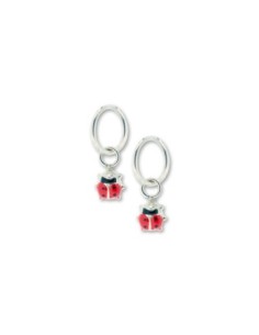 Boucles D'oreilles Coccinelle Argent Enfant