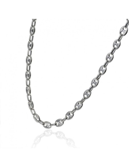 Collier Argent Grain De Café