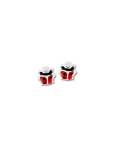 Boucles D'oreilles Coccinelle Argent Enfant