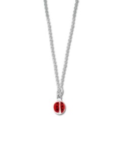 Collier Argent Coccinelle Enfant