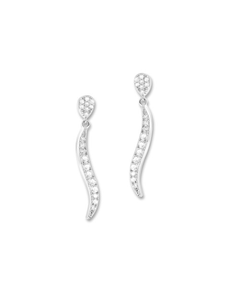 Boucles D'oreilles Argent Et Oxydes
