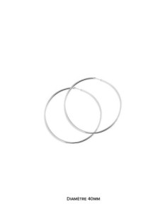 Créoles Argent 40mm